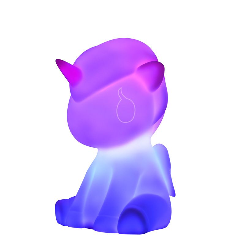 可爱卡通独角兽 led七彩创意小夜灯3d小夜灯彩色详情图1