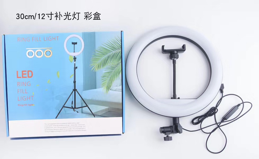 12-inch mobile phone live streaming fill light, mobile phone beauty live streaming fill light, essential for live streaming details Picture