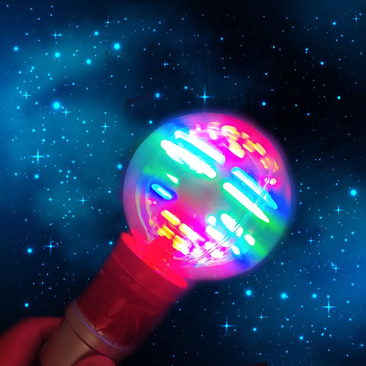 七彩水晶球旋转棒 手把带灯儿童乐园玩具 水晶球旋转棒详情图10