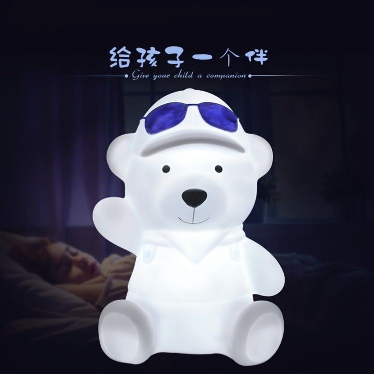 Cartoon night light, bedside light, little cat, colorful night light Item Picture