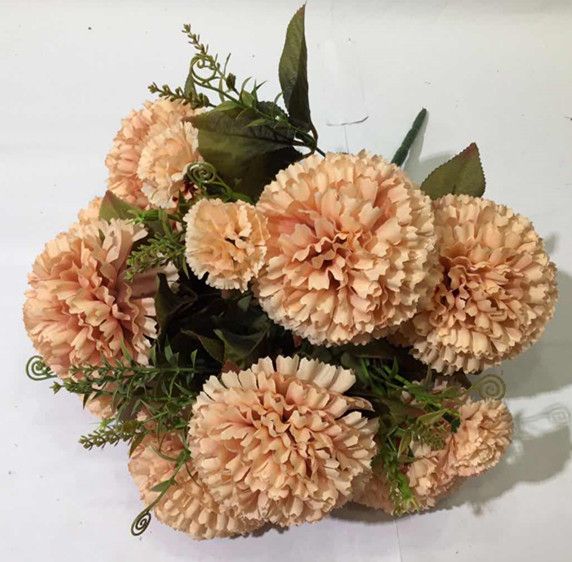 Xiange Flower Art Simulation Flower Wedding Wall Flower Collocation Manufacturers Direct Plastic Green Plant Decoration 18 Large Cloves Item Picture