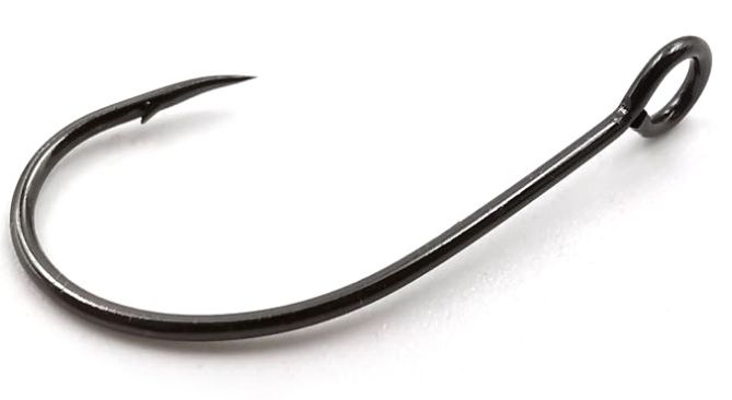 Fat Goluya Stream single hook, horse mouth hook, sequined hook, barb fishhook, No. 4-10 /10 pieces with ring hooks detail image 2