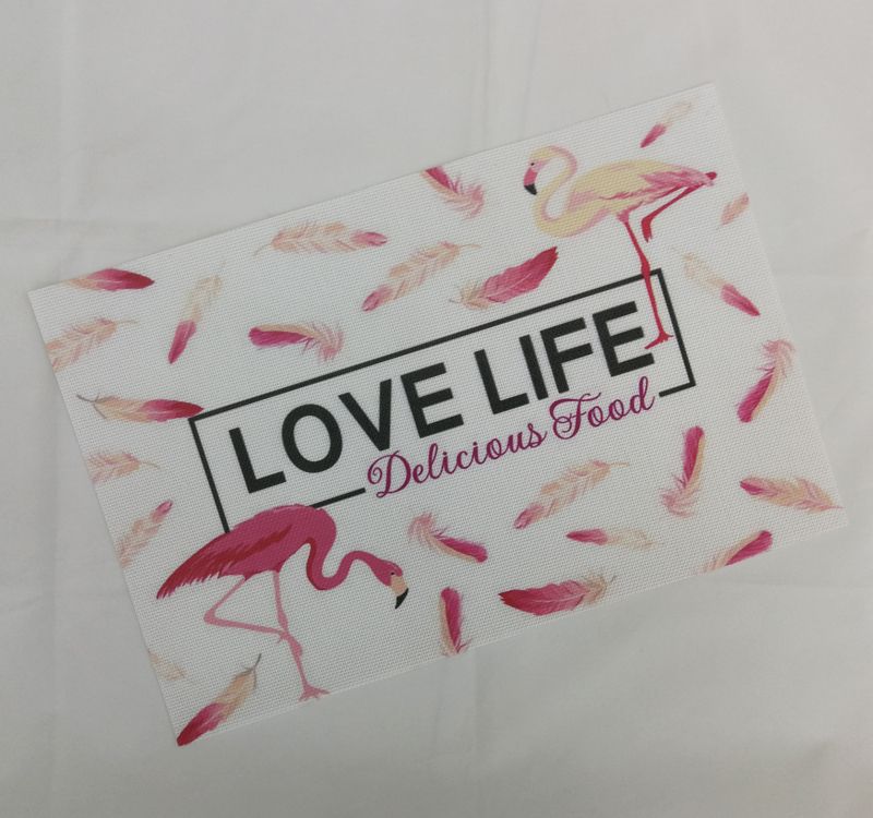 Creative Ins Teslin Printed Placemat Non-Slip Mat Pvc Color Print Insulated Bowl Mat Table Mat Cup Mat Factory Direct Sales Application Scenario