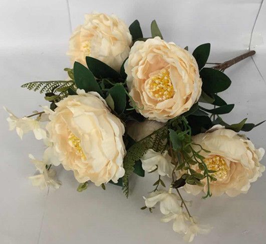 Xiange Flower Art Simulation Flower Wedding Flower Wall Decoration Factory Direct Plastic Green Plant Decoration A102-58