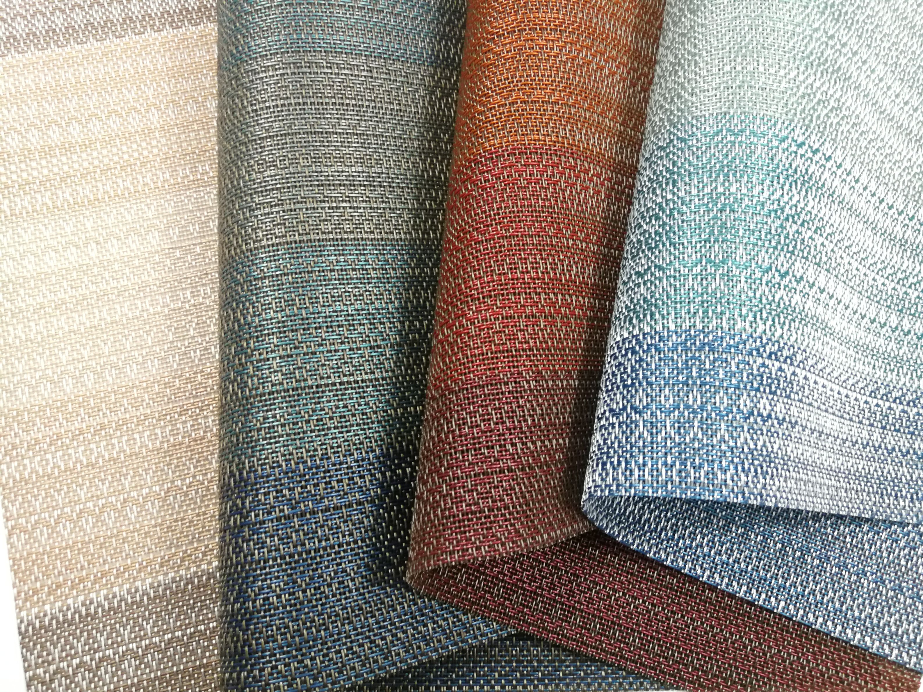 特斯林编织餐垫 PVC隔热垫 酒店加厚防滑花布提花餐垫杯碗垫 现货详情图10