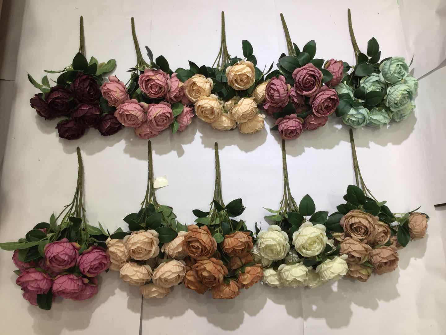 Xiange Flower Art Simulation Flower Wedding Wall Flower Arrangement Material Manufacturers Direct Plastic Green Plant Decoration A25-10 full figure