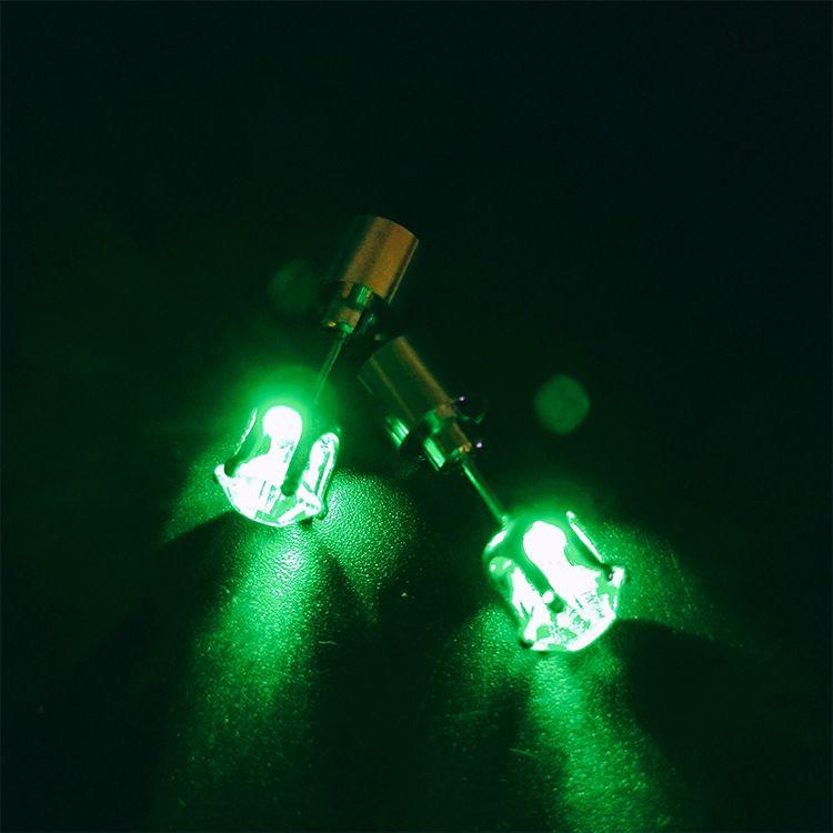 现货情人节礼物发光耳钉LED耳坠发光饰品发光耳环详情图7