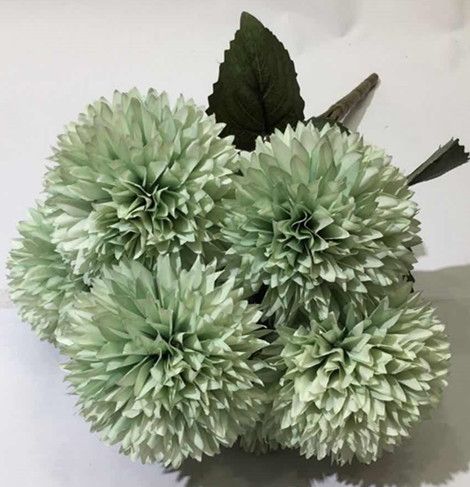 Xiange Flower Art Simulation Flower Wedding Wall Flower Collocation Manufacturers Direct Plastic Green Plant Decoration 6 Happy Chrysanthemum Application Scenario