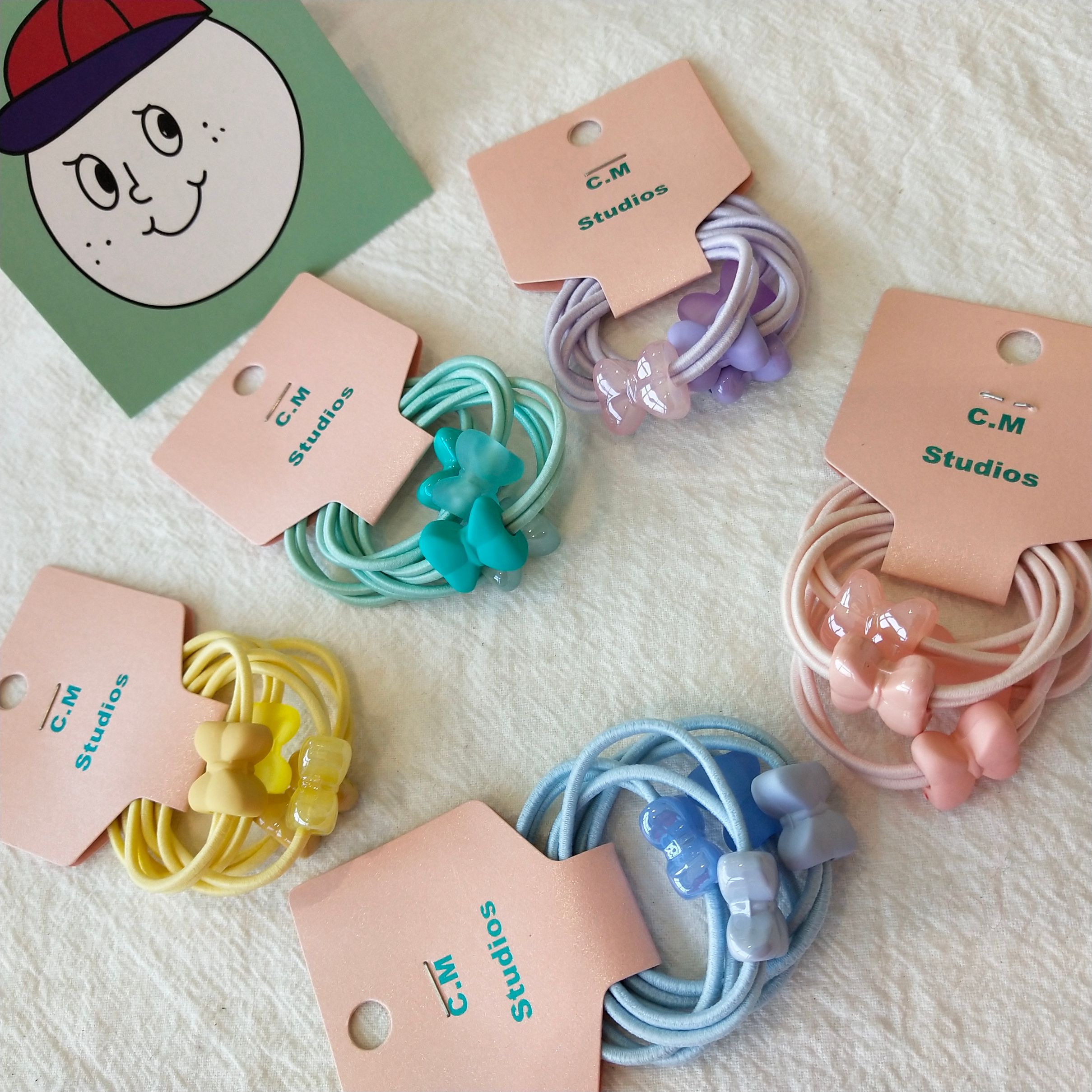 Korean chic style hair tie, rubber bow set, hair band, hair tie, simple and fresh hair tie detail image 3