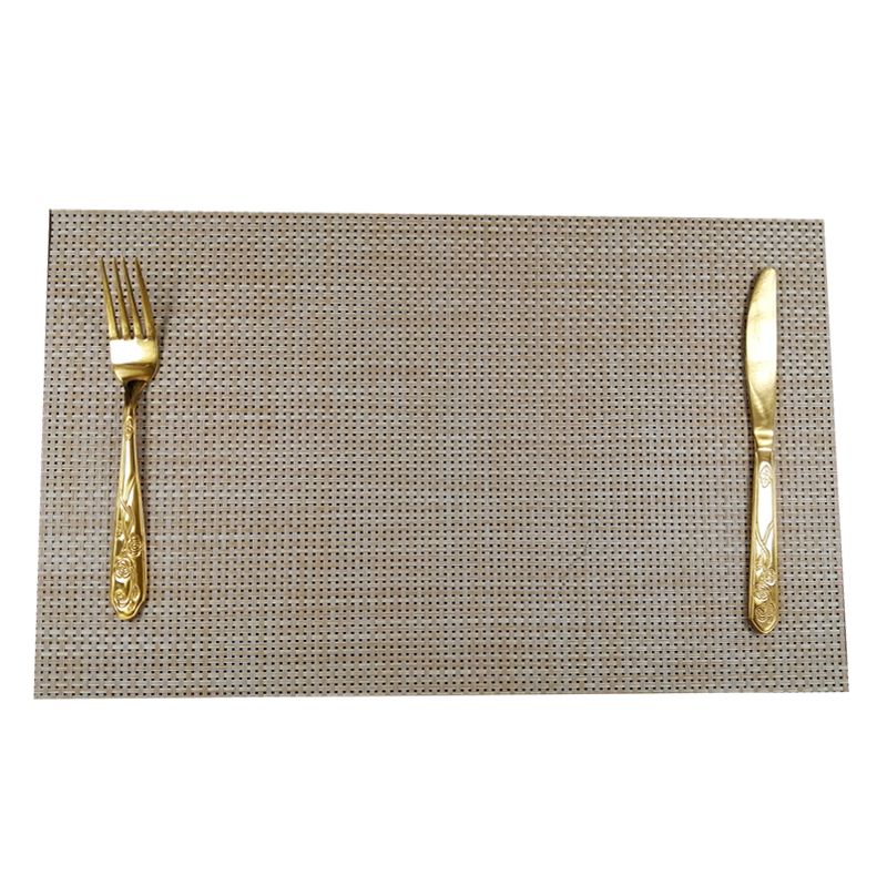 High-Grade Pvc Woven Placemat 4X4 Teslin Environmental Protection Non-Slip Table Mat Bowl Mat High Temperature Tea Tray Mat Tea Set Mat Specification drawing