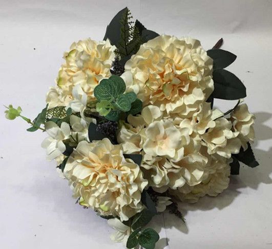 Xiange Flower Art Simulation Flower Wedding Wall Flower Arrangement Material Manufacturers Direct Plastic Green Plant Decoration A132 details Picture
