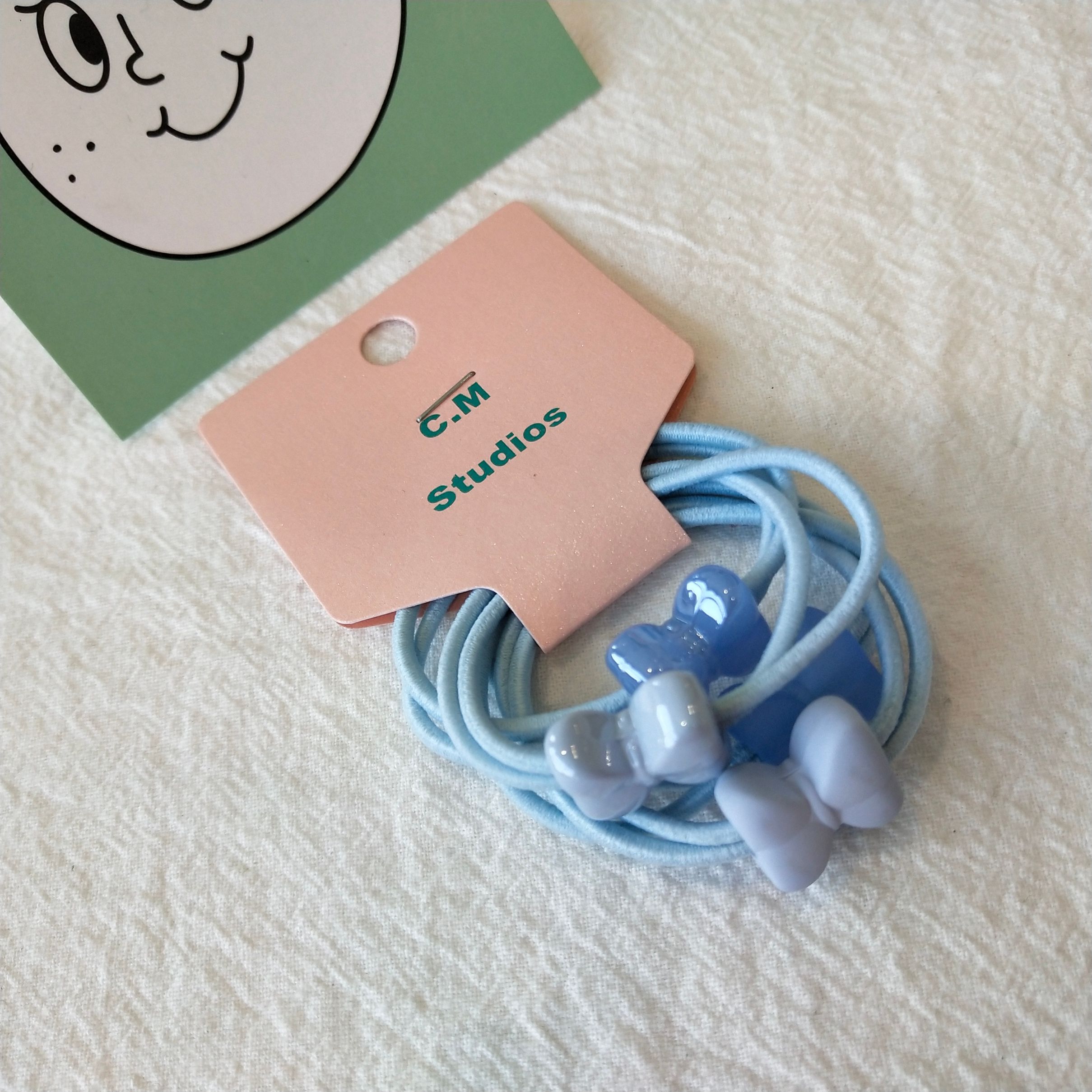 Korean chic style hair tie, rubber bow set, hair band, hair tie, simple and fresh hair tie detail image 7