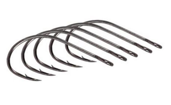 Fat Goluya Stream single hook, horse mouth hook, sequined hook, barb fishhook, No. 4-10 /10 pieces with ring hooks detail image 3