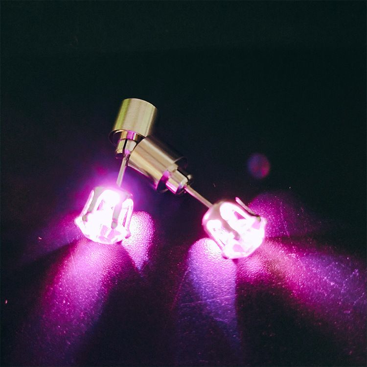 现货情人节礼物发光耳钉LED耳坠发光饰品发光耳环详情图8