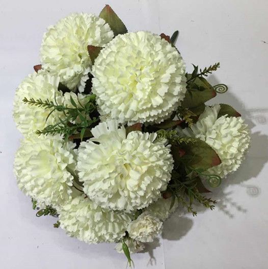 Xiange Flower Art Simulation Flower Wedding Wall Flower Collocation Manufacturers Direct Plastic Green Plant Decoration 18 Large Cloves Application Scenario