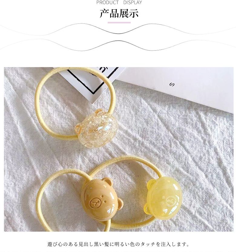 A new style of acrylic rubber band with a fresh and artistic touch for young girls, handcrafted by students as a headband accessory detail image 6