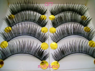 Cross-Border Fiber Taiwan Pure Handmade Transparent Stem Cross Natural Nude Makeup Plain False Eyelashes Wholesale Manufacturer 017