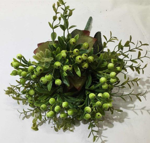 Xiange Flower Art Simulation Flower Wedding Wall Flower Collocation Manufacturers Direct Plastic Green Plant Decoration 9 First Fortune Fruit Item Picture