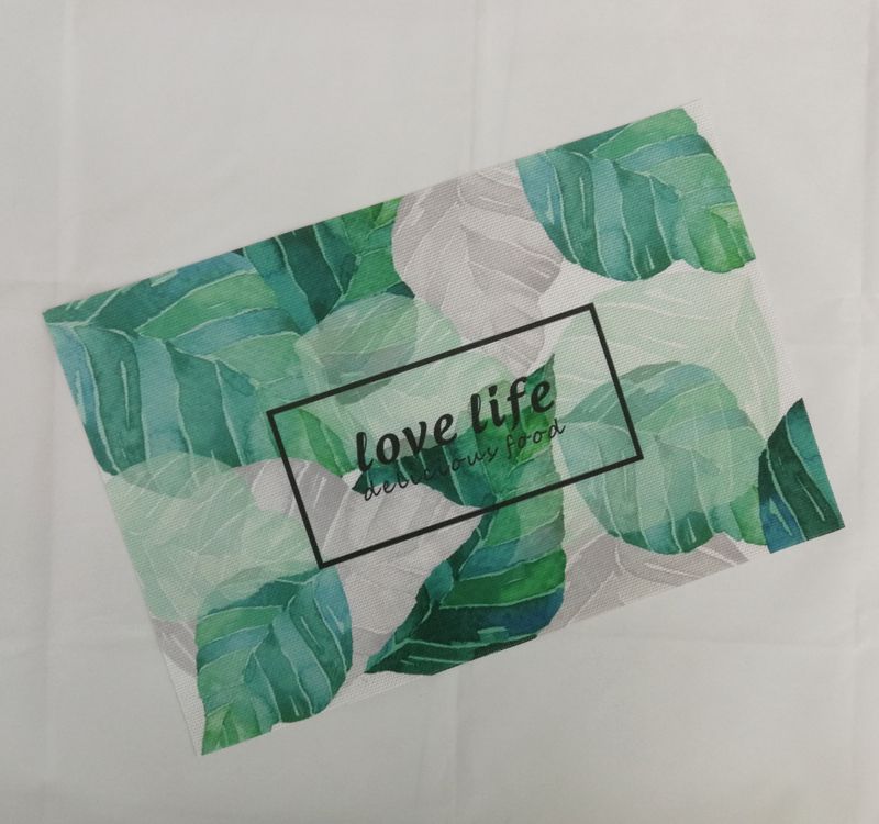 Creative Ins Teslin Printed Placemat Non-Slip Mat Pvc Color Print Insulated Bowl Mat Table Mat Cup Mat Factory Direct Sales undefined