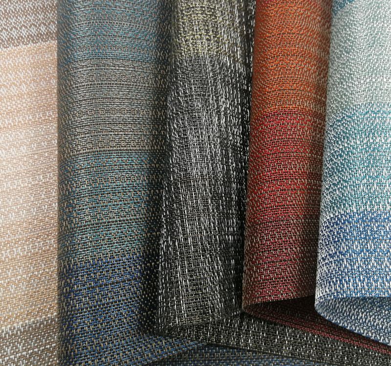 特斯林编织餐垫 PVC隔热垫 酒店加厚防滑花布提花餐垫杯碗垫 现货详情图6