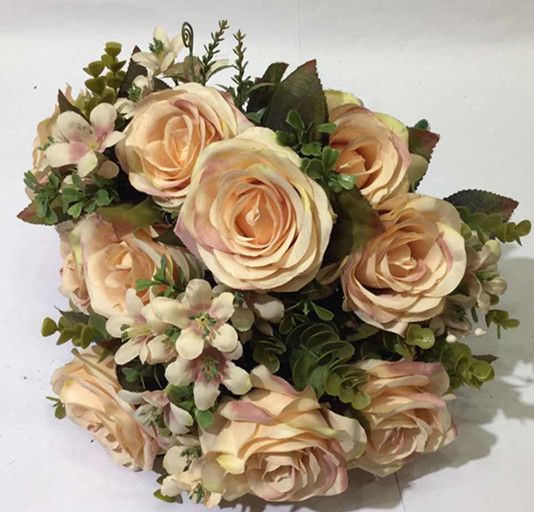 Xiange Flower Art Simulation Flower Wedding Wall Flower Arrangement Material Manufacturers Direct Plastic Green Plant Decoration A127-24