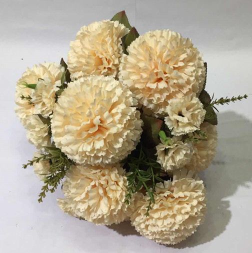 Xiange Flower Art Simulation Flower Wedding Wall Flower Collocation Manufacturers Direct Plastic Green Plant Decoration 18 Large Cloves undefined