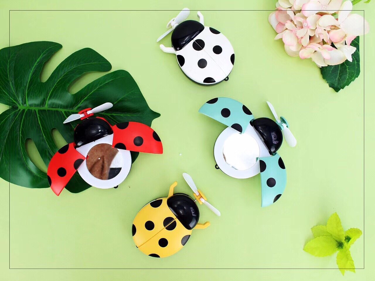 Seven-spotted ladybug small fan Specification image