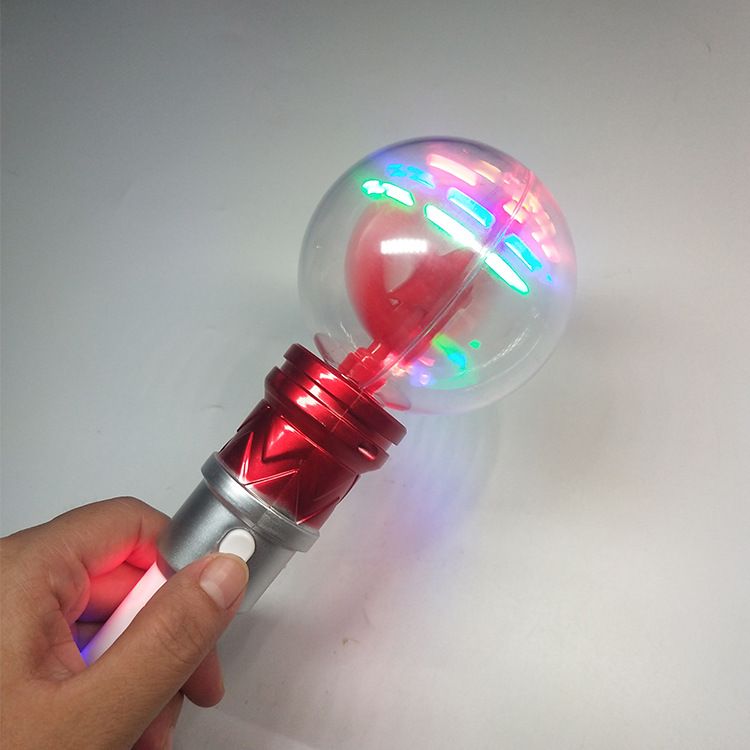 七彩水晶球旋转棒 手把带灯儿童乐园玩具 水晶球旋转棒详情图4