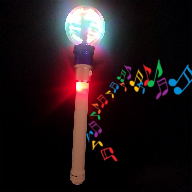 七彩水晶球旋转棒 手把带灯儿童乐园玩具 水晶球旋转棒详情图9