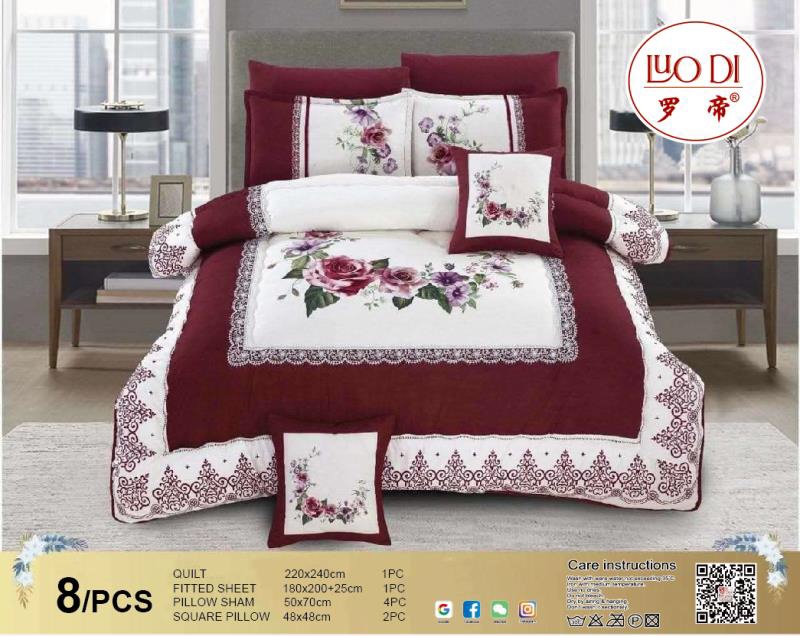 New Chinese style simple bedding sets light luxury soft installed gold high-end American pure cotton bedding Application Scenario