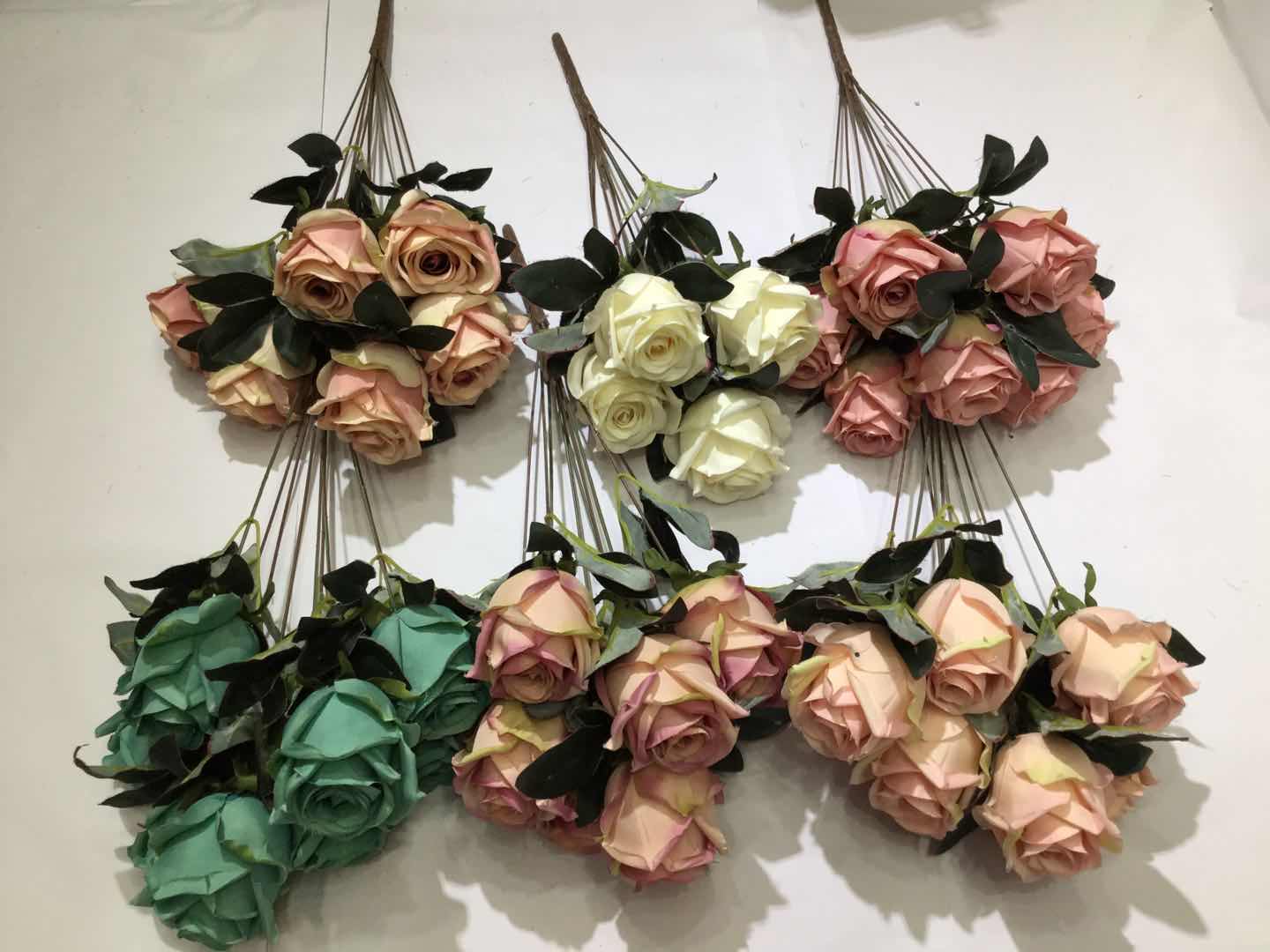 Xiange Flower Art Simulation Flower Wedding Wall Flower Arrangement Material Manufacturers Direct Plastic Green Plant Decoration A117-98 full figure