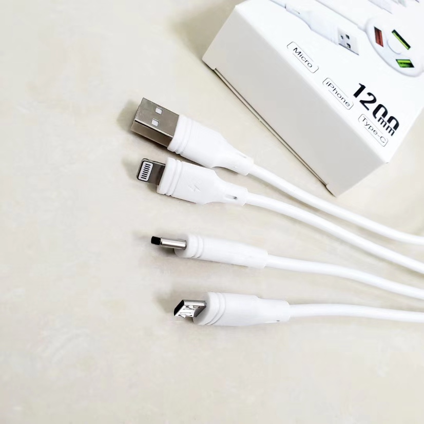 Un cable de datos de seis teléfonos móviles 3USB un cable de tres datos de cuatro núcleos con datos, 100 cables de cobre, máquina desnuda 3.7rmb, con paquete 0.3rmb Item Picture