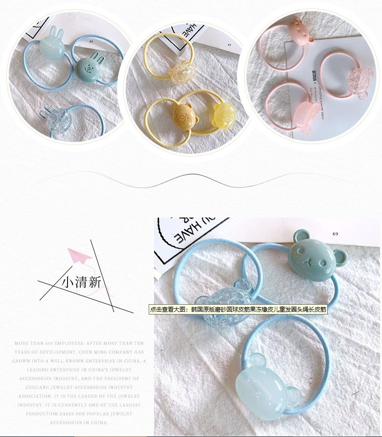 A new style of acrylic rubber band with a fresh and artistic touch for young girls, handcrafted by students as a headband accessory detail image 7