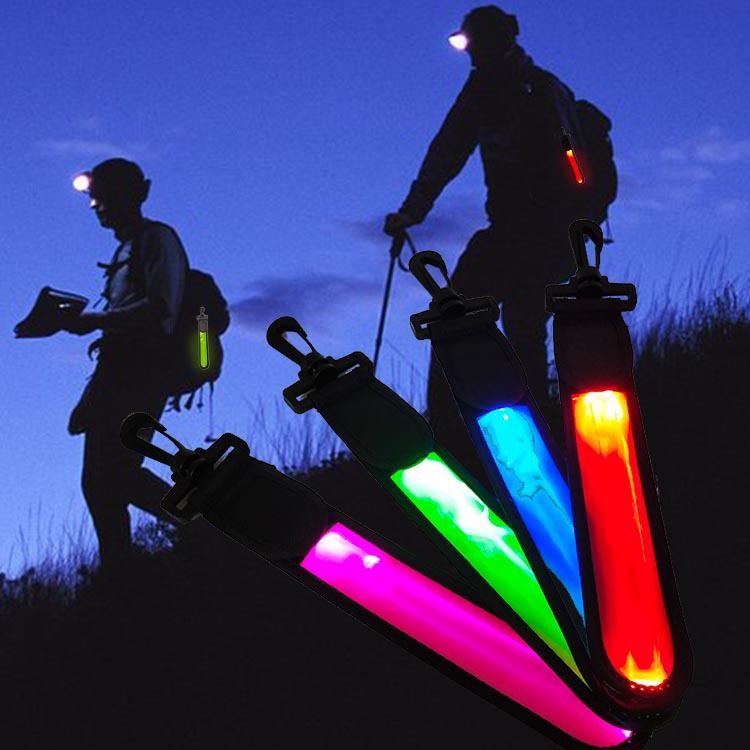 LED户外运动骑行夜跑学生书包反光挂件led吊饰图