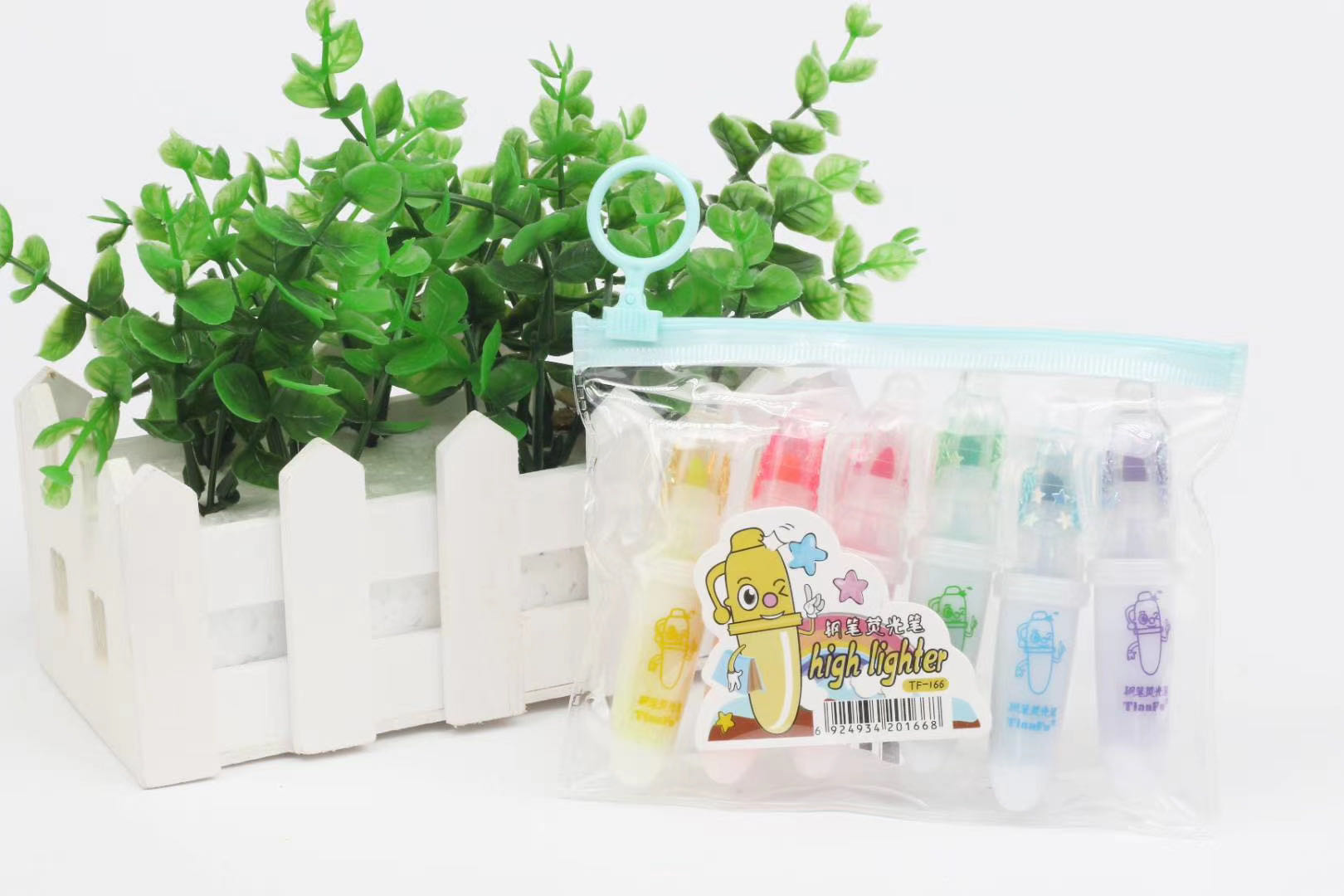 Korean version of the cute pen modeling 6 color highlighter children DIY graffiti painting key marker pen candy color pen thumbnail