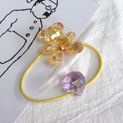 Korean-style girl's bear-shaped elastic hair tie is fashionable and cute for tying hair