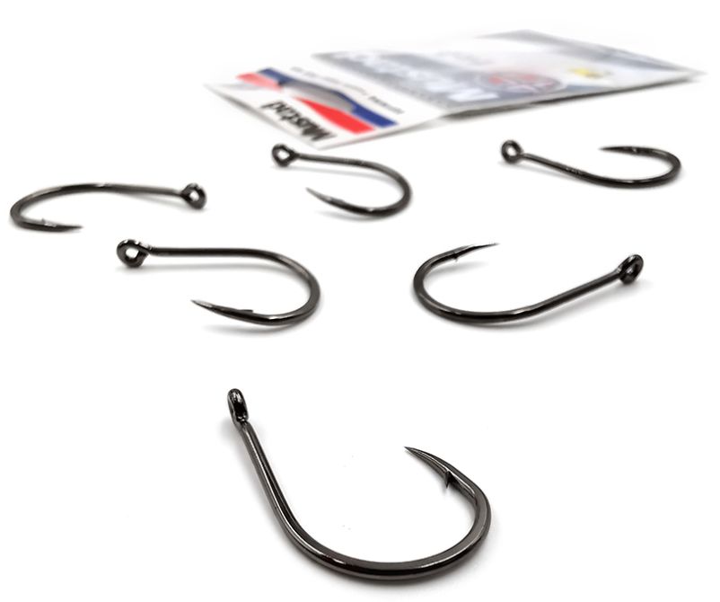 Mustad Norwegian hook, triangular tooth fishhook, tube, Qianyou fishhook, high carbon steel fishing hook detail image 4