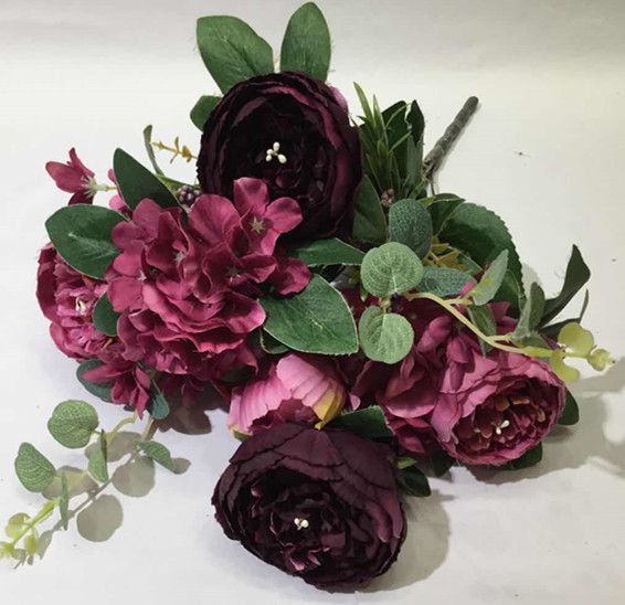 Xiange Flower Art Simulation Flower Wedding Wall Flower Arrangement Material Manufacturers Direct Plastic Green Plant Decorative Flower Decoration A104 undefined