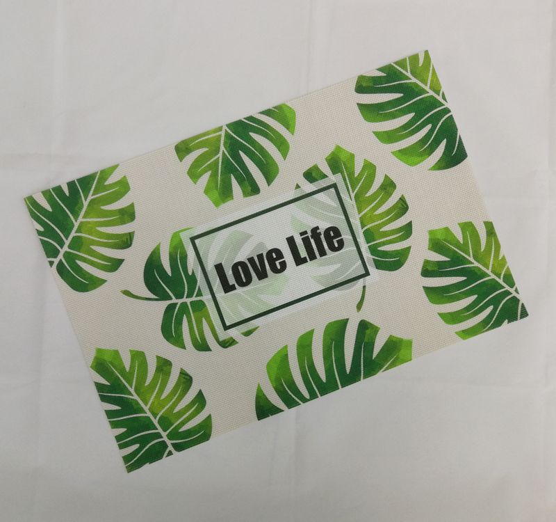 Creative Ins Teslin Printed Placemat Non-Slip Mat Pvc Color Print Insulated Bowl Mat Table Mat Cup Mat Factory Direct Sales Application Scenario