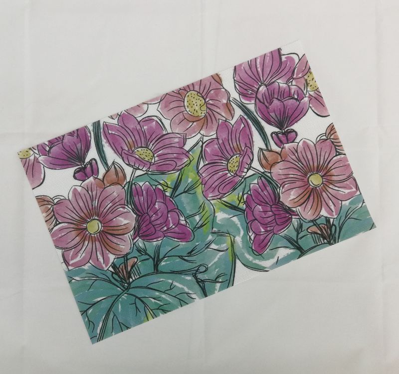 Creative Ins Teslin Printed Placemat Non-Slip Mat Pvc Color Print Insulated Bowl Mat Table Mat Cup Mat Factory Direct Sales undefined