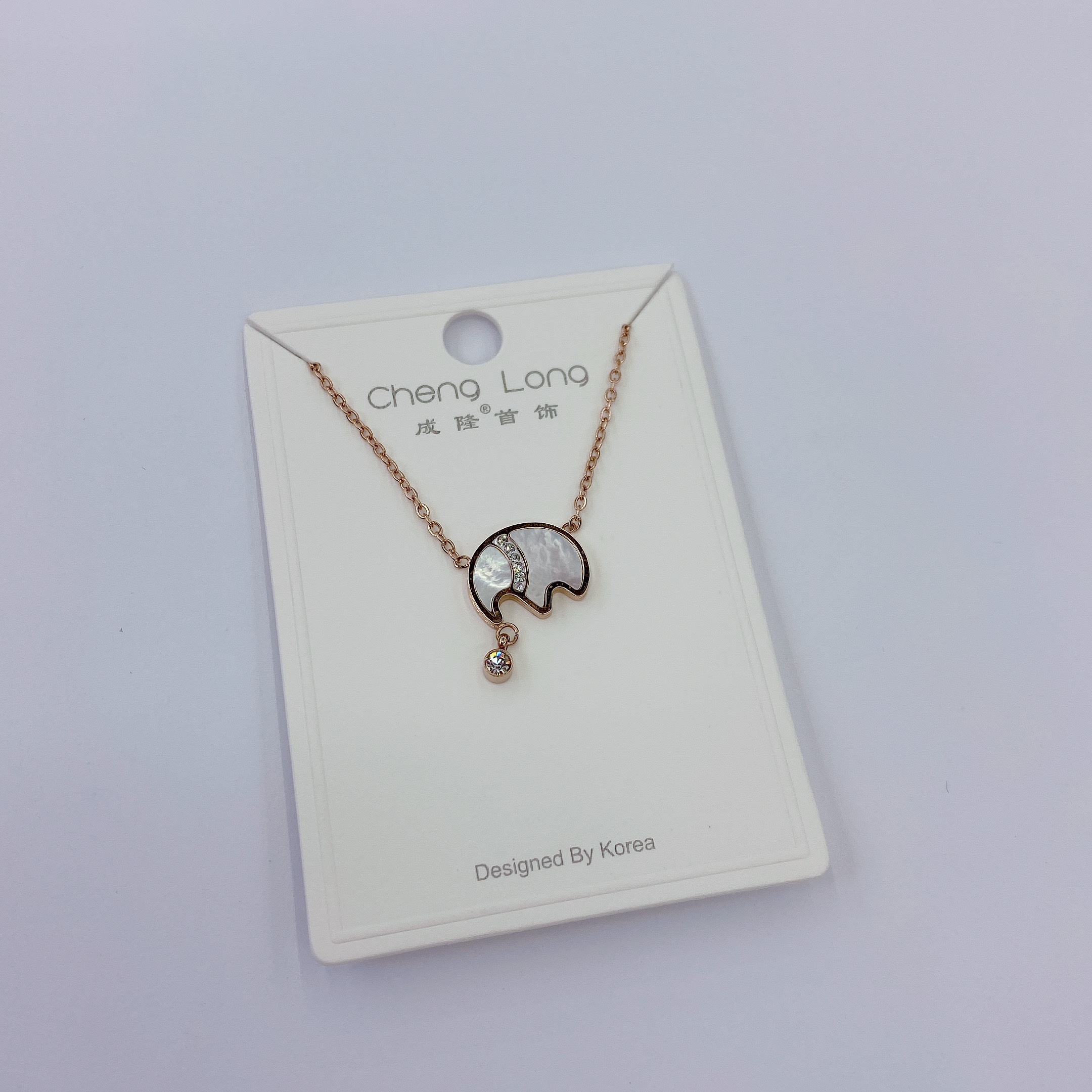 Chenglong Jewelry Titanium Steel Moon Necklace does not fade C0853-47.5 Specification image