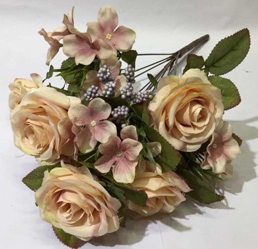 Xiange Flower Art Simulation Flower Wedding Wall Flower Arrangement Material Manufacturers Direct Plastic Green Plant Decoration A127-98 details Picture