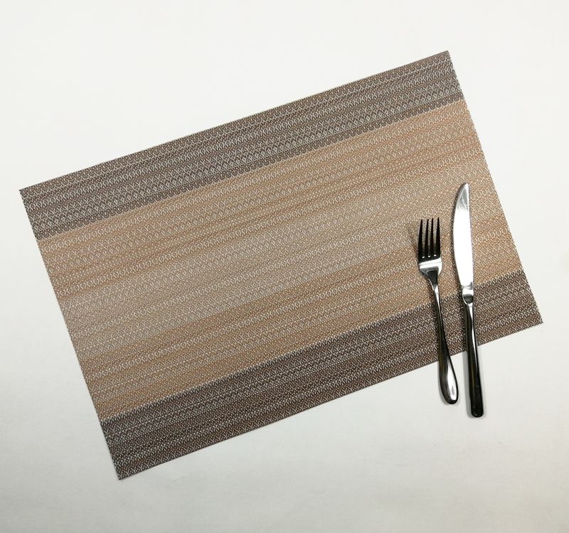 特斯林编织餐垫 PVC隔热垫 酒店加厚防滑花布提花餐垫杯碗垫 现货详情图4