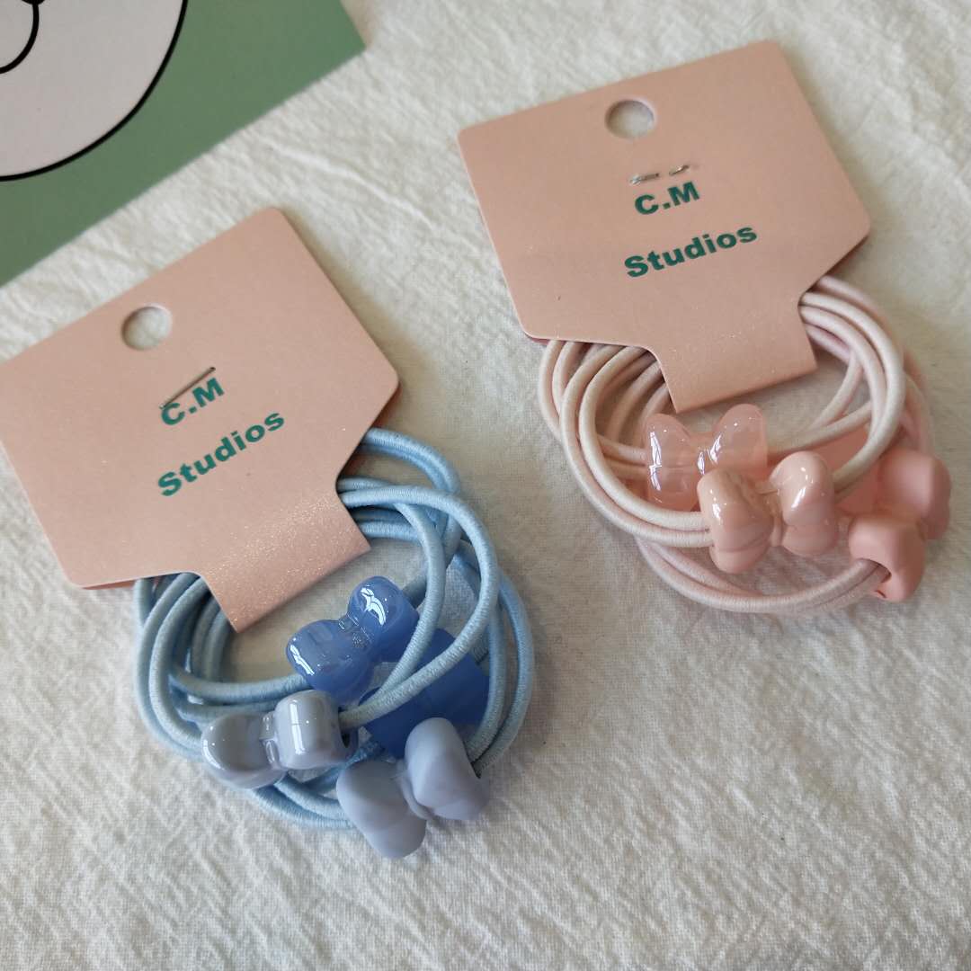 Korean chic style hair tie, rubber bow set, hair band, hair tie, simple and fresh hair tie detail image 1