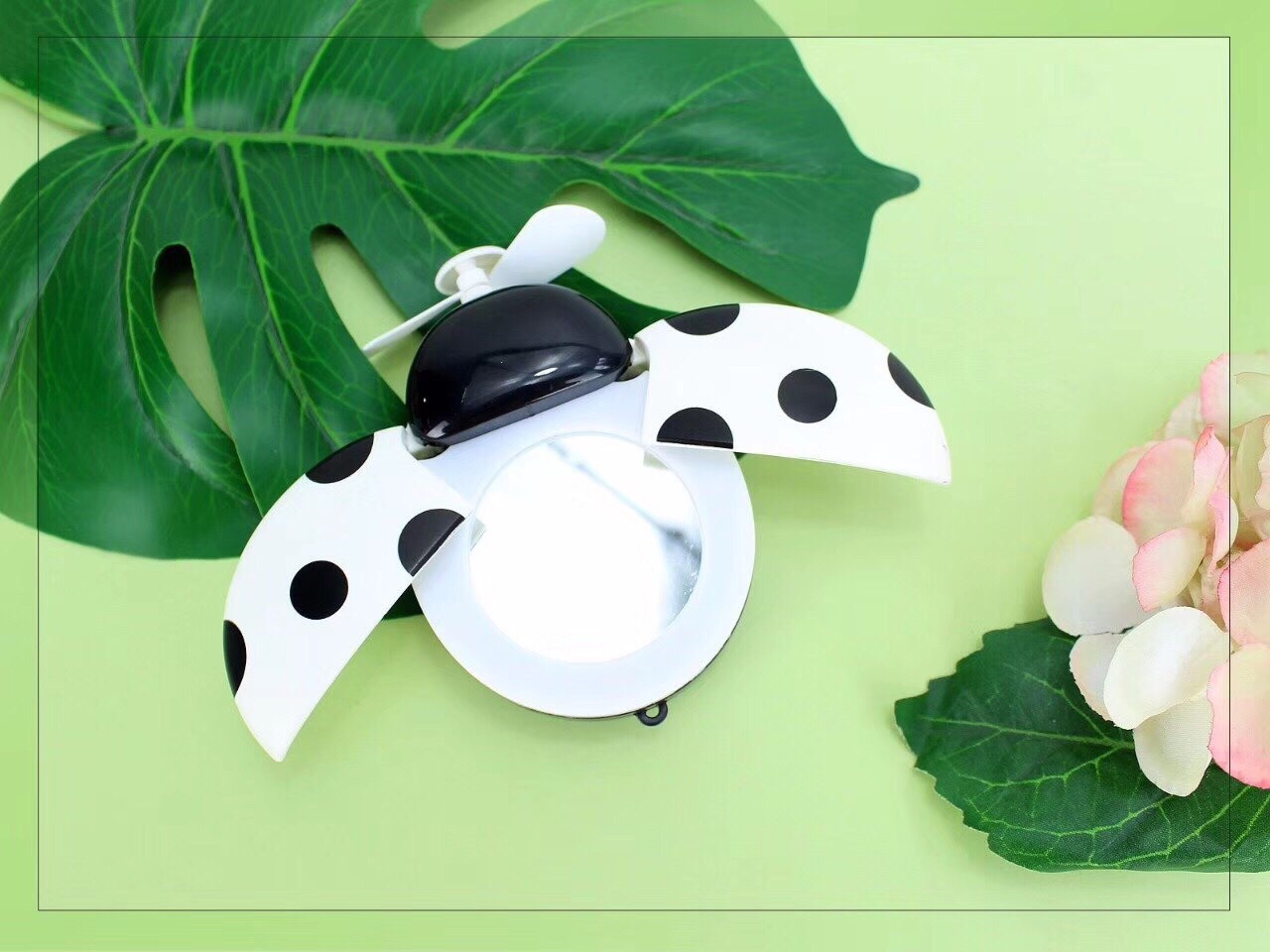 Seven-spotted ladybug small fan undefined