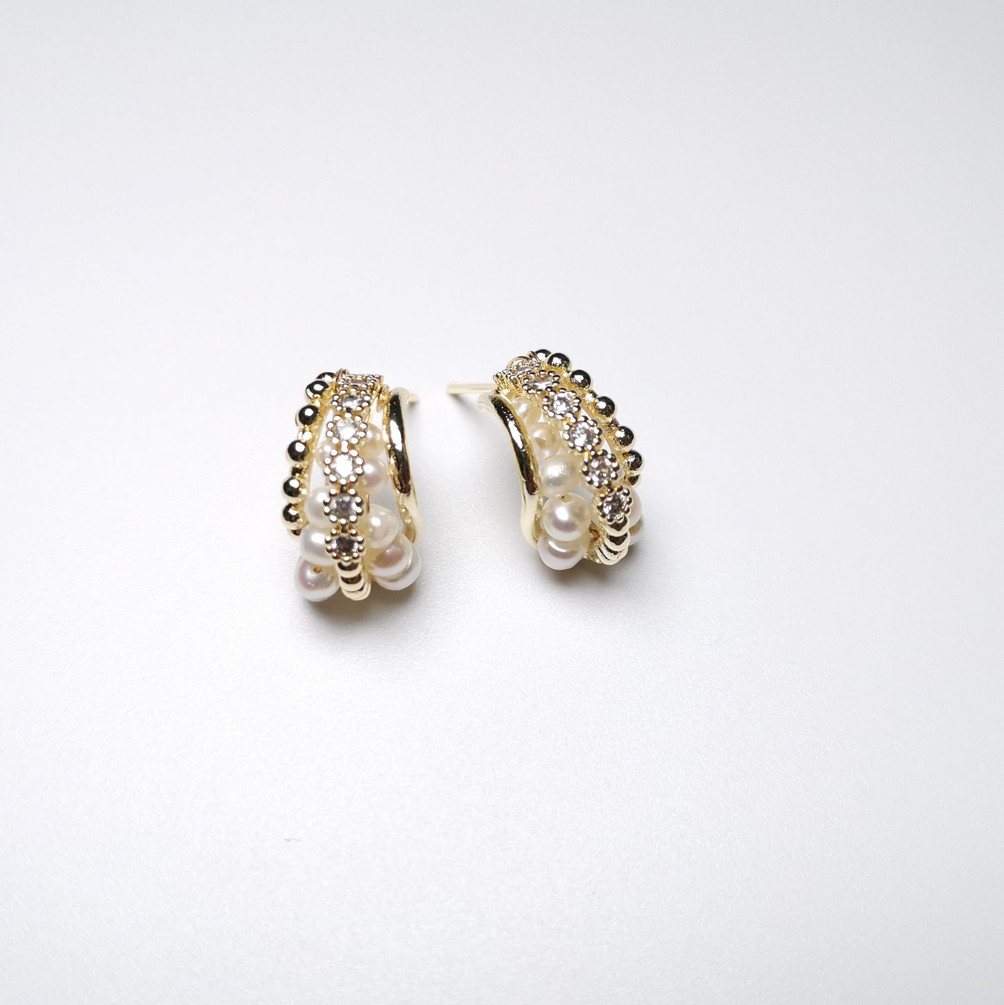 Yiwu Selection micro - set intellectual elegant pearl stud /4511 full figure