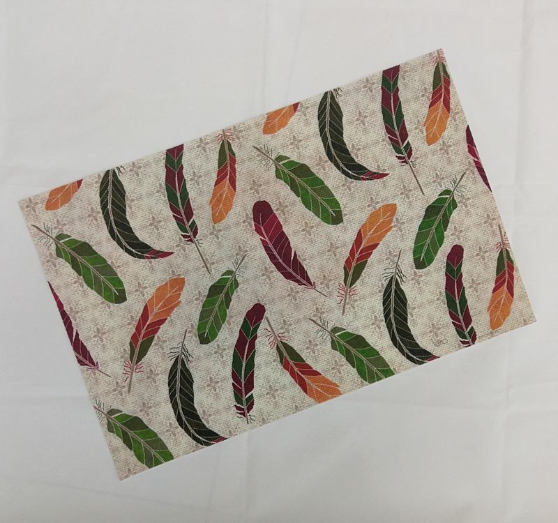 Creative Ins Teslin Printed Placemat Non-Slip Mat Pvc Color Print Insulated Bowl Mat Table Mat Cup Mat Factory Direct Sales undefined