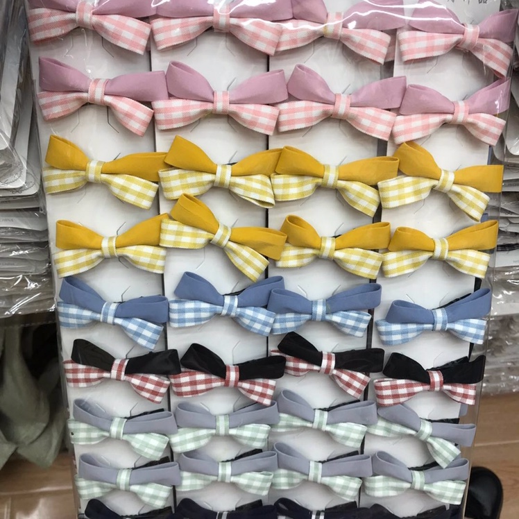 Korean fashion cloth bow duck clip 20200934