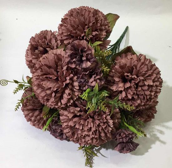 Xiange Flower Art Simulation Flower Wedding Wall Flower Collocation Manufacturers Direct Plastic Green Plant Decoration 18 Large Cloves Specification drawing