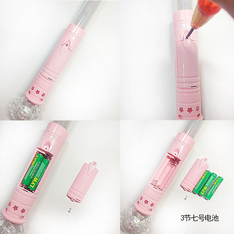 闪光钻石棒LED钻石荧光棒女童魔法棒 现货儿童钻石闪光棒详情图3